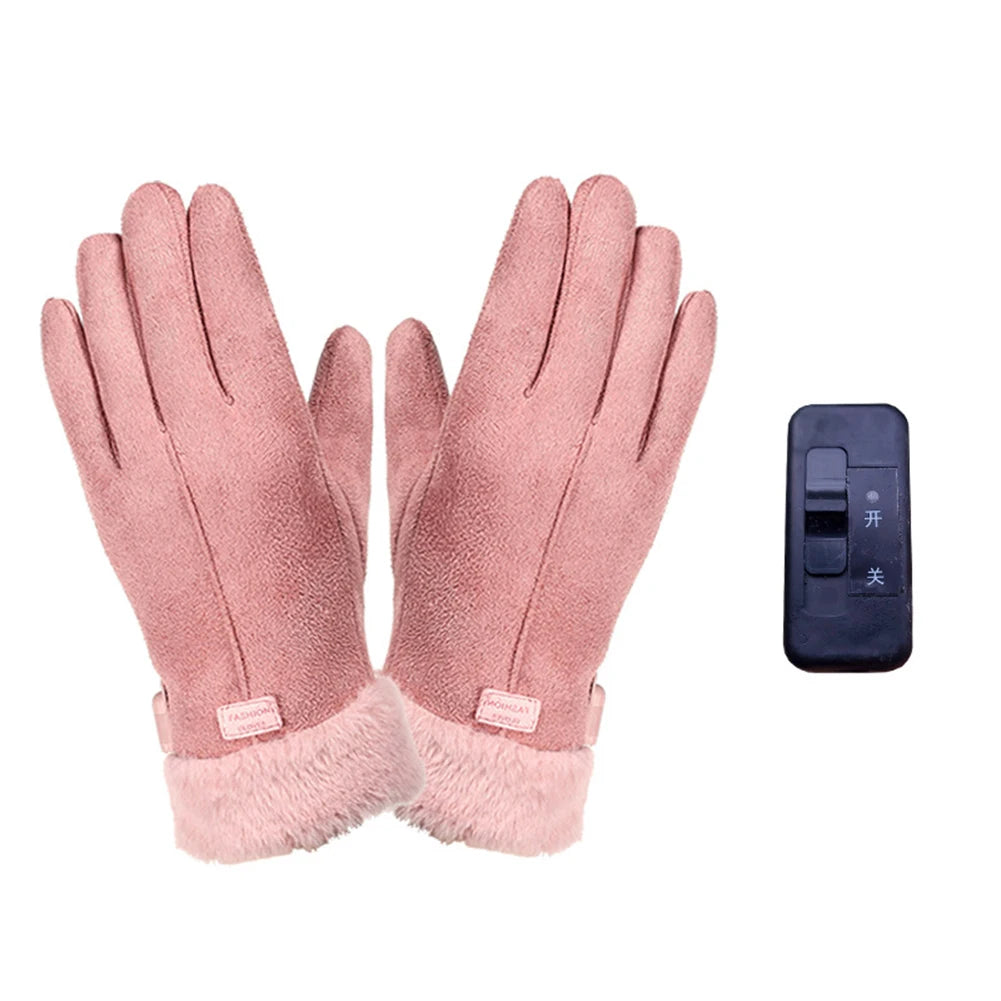 Electric Heating Gloves Men Women USB plug-in Winter Skiing Snowboarding Can Touch Screen Snow Gloves Without battery