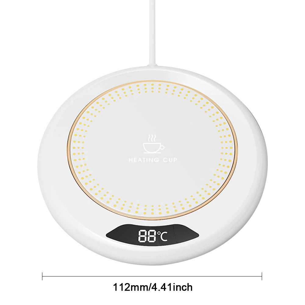 Coffee Mug Warmer 3 Temperature Setting Electric Cup Heater USB Constant Cup Warmer Tea Water Milk Heating Coasters Pad for Home