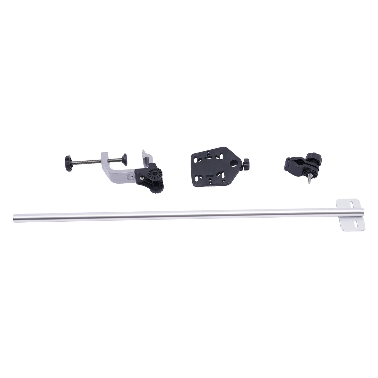Portable Transducer Mount Universal 360° Adjustable Rotating Fish Finder Mount Transducer Pole Mount for Boat Canoe Kayak