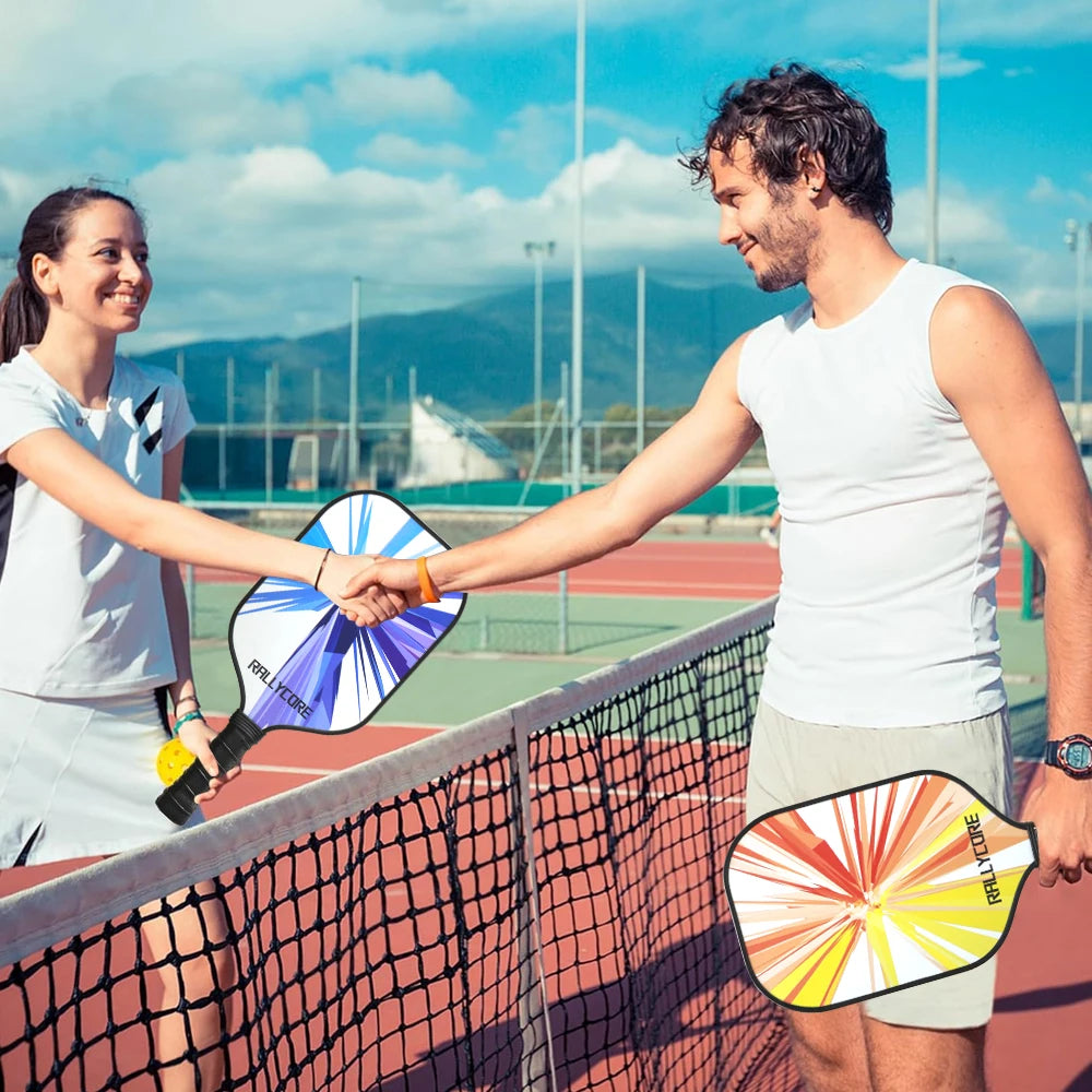Pickleball Paddles Set of 2 with 4 Balls  Carry Bag  Premium Honeycomb Core Paddles for Indoor  Outdoor Play for Adults andYouth