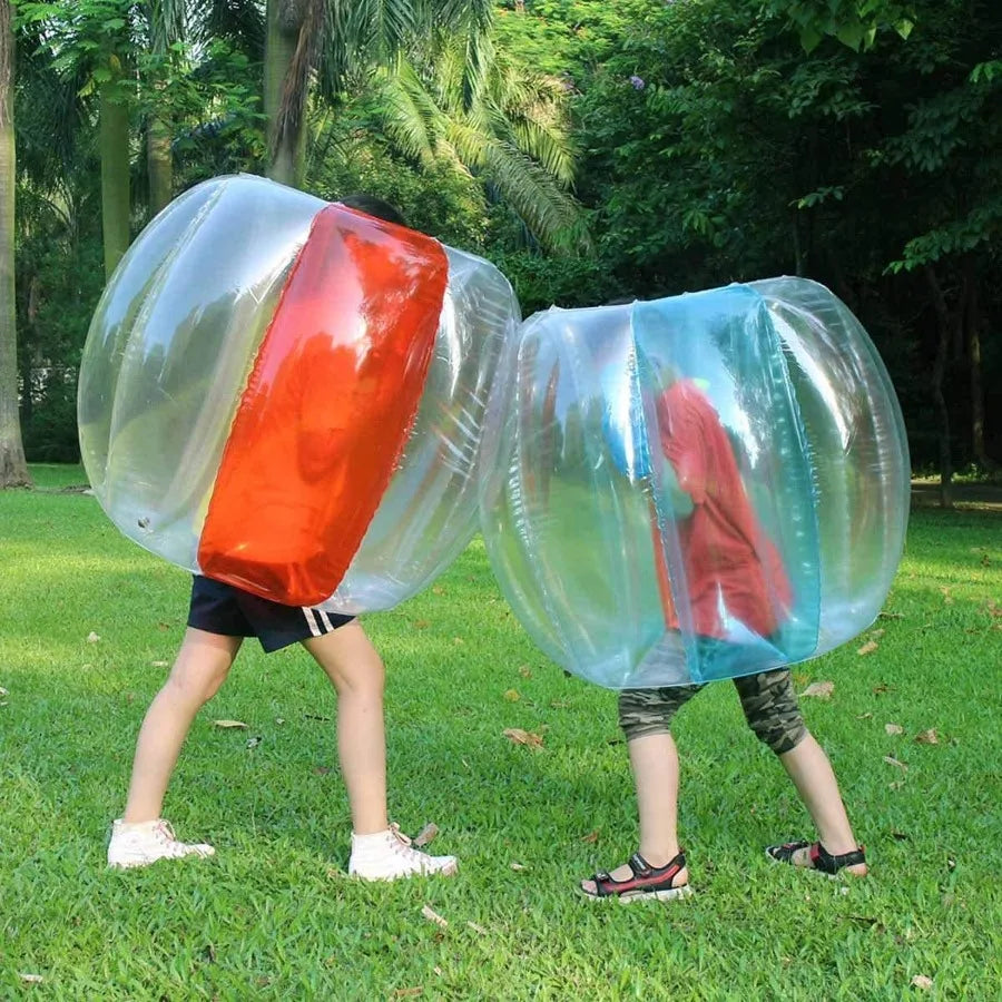 2 Pack Inflatable Sumo Balls for and Adults 3ft/0.90m Bumper Balls for Outdoor Summer Fun Interactive Human Hamster Ball Play E