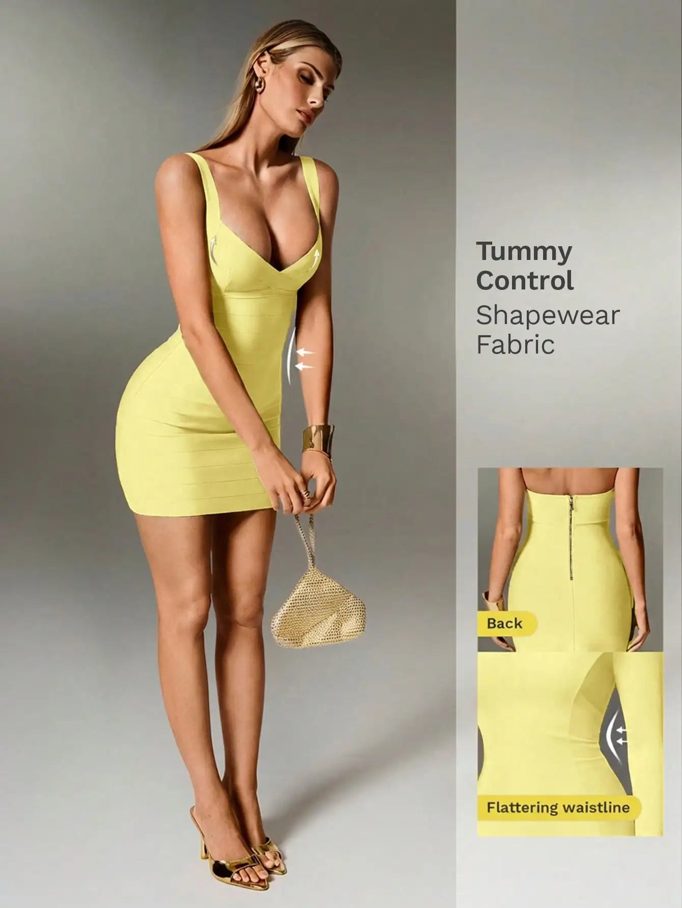Stunning Red Bandage Style Mini Dress With Spaghetti Straps, Sleeveless Bodycon Fit For Festive Occasions