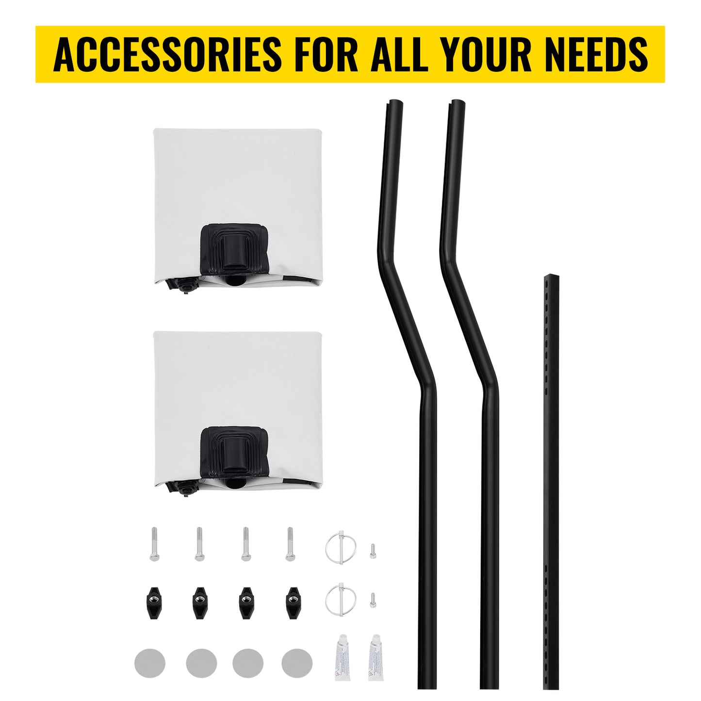 SucceBuy 2 PCS Kayak Outrigger Stabilizers PVC Inflatable Outrigger Float with Sidekick Arms Rod Fit for Canoes, Fishing Boats