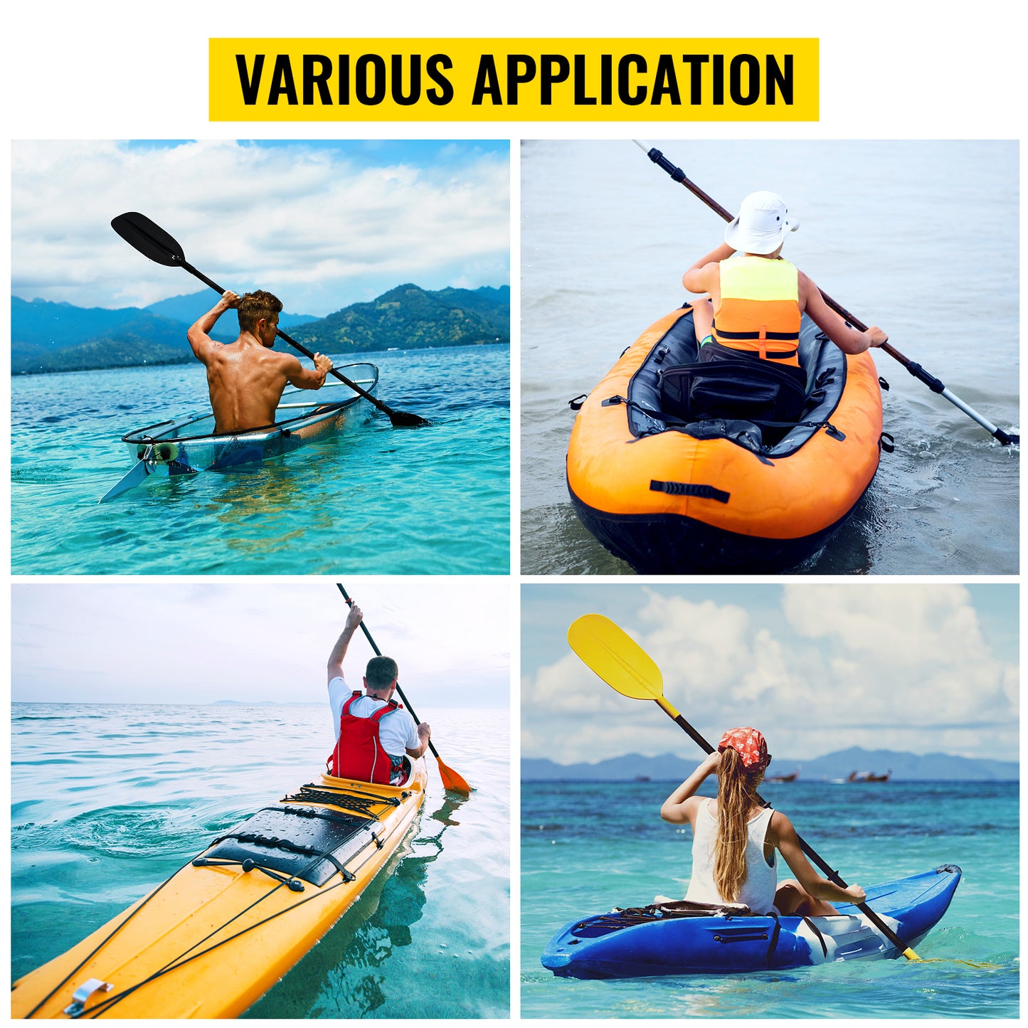 SucceBuy 2 PCS Kayak Outrigger Stabilizers PVC Inflatable Outrigger Float with Sidekick Arms Rod Fit for Canoes, Fishing Boats